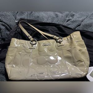 Gray Coach purse